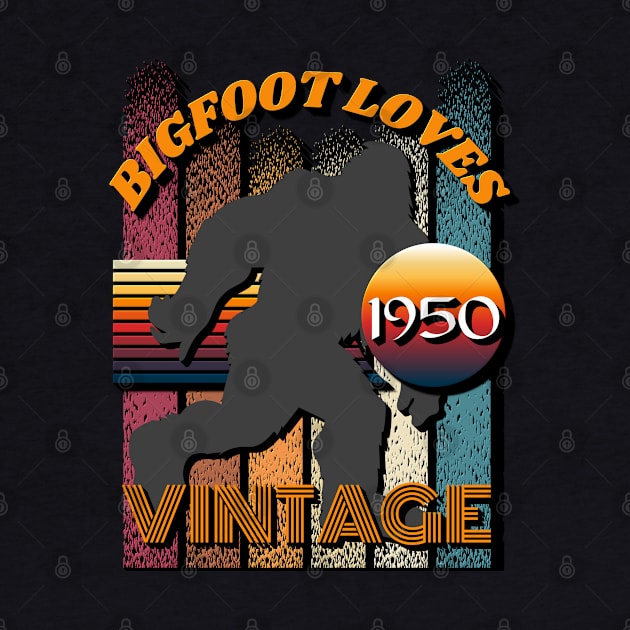 Bigfoot Loves Vintage 1950 by Scovel Design Shop